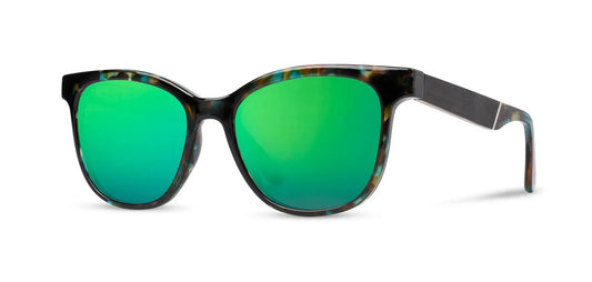 Camp Eyewear - Cove - Blue Opal / Ebony; HD Plus Polarized Green Flash