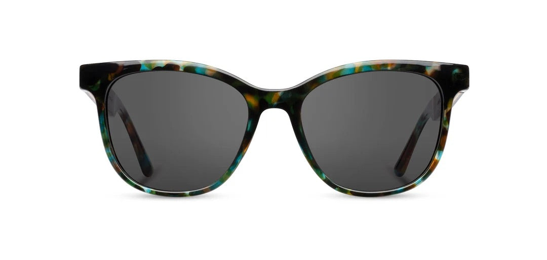 Camp Eyewear - Cove - Blue Opal / Ebony; Basic Polarized Grey