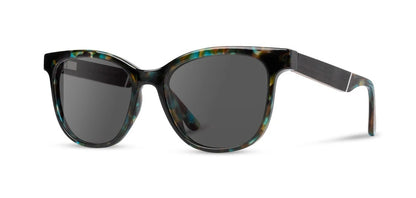 Camp Eyewear - Cove - Blue Opal / Ebony; Basic Polarized Grey