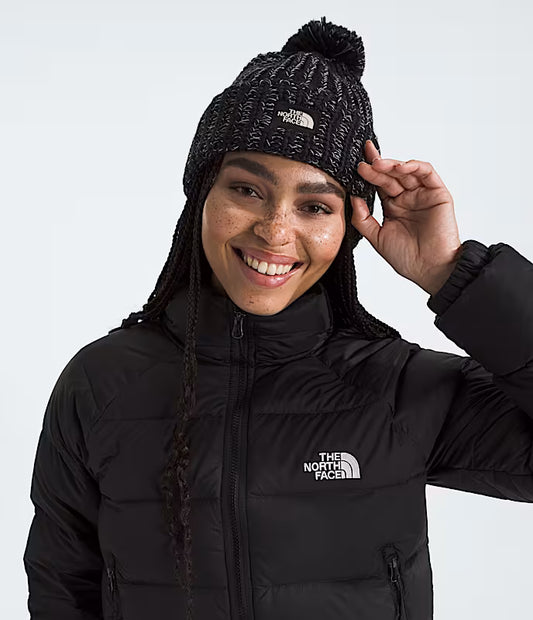 The North Face - Cozy Chunky Cabin Beanie - TNF Black/White Dune