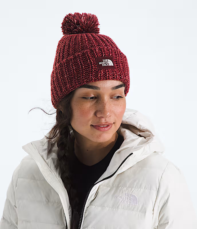 The North Face - Cozy Chunky Cabin Beanie - Sumac/Cardinal Red/Mars Dust/White Dune