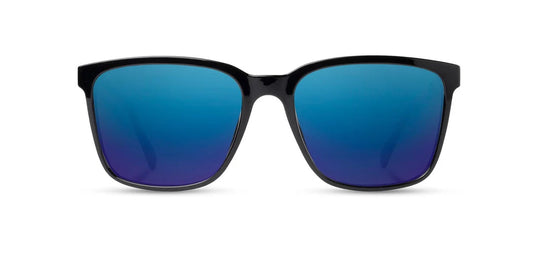 Camp Eyewear - Crag - Black / Ebony; Basic Polarized Blue Mirror