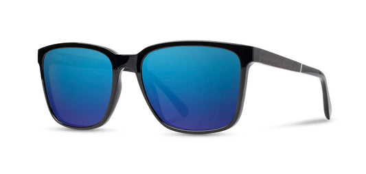 Camp Eyewear - Crag - Black / Ebony; Basic Polarized Blue Mirror