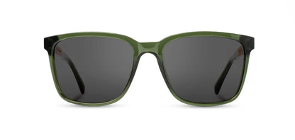 Camp Eyewear - Crag - Fern / Walnut; Basic Polarized Grey