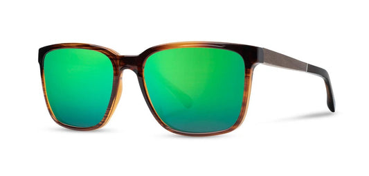 Camp Eyewear - Crag - Tortoise / Walnut; HD Plus Polarized Green Flash