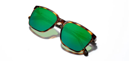 Camp Eyewear - Crag - Tortoise / Walnut; HD Plus Polarized Green Flash