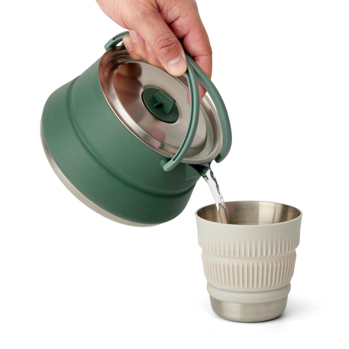 Sea To Summit - Detour SS Collapsible Kettle 1.6L - Laurel Wreath Green