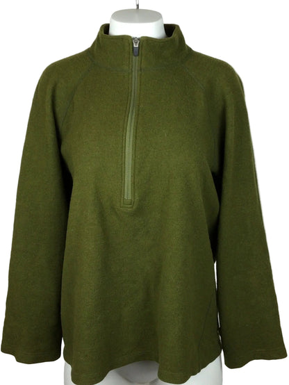 Ibex Quarter Zip Merino Pull Over Men LG Green