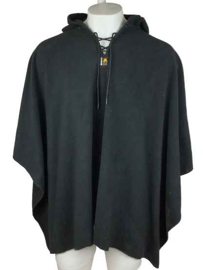 Swazi Fleece Poncho Men OS Black