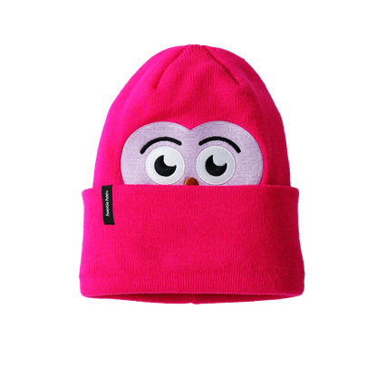 Kids Owlet Beanie - Hot Pink