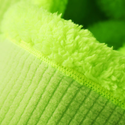 Kids Kozy Fleece Hood - Lime