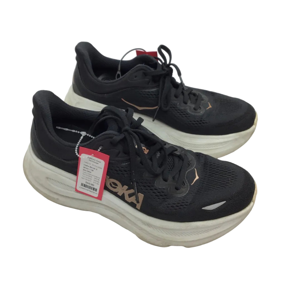 Hoka Bondi 9 Wmn 7.5B Blk/Wht