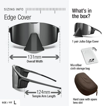 Julbo - Edge Cover - Black/Black REACTIV 0 4 High Contrast