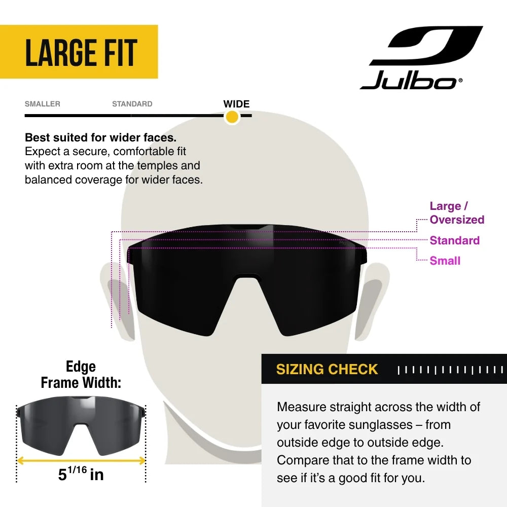 Julbo - Edge Cover - Black/Black REACTIV 0 4 High Contrast