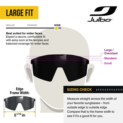 Julbo - Edge Cover - Black/Black REACTIV 0 4 High Contrast