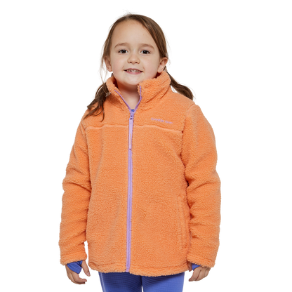 Kids Eyas Popcorn Fleece Jacket - Apricot