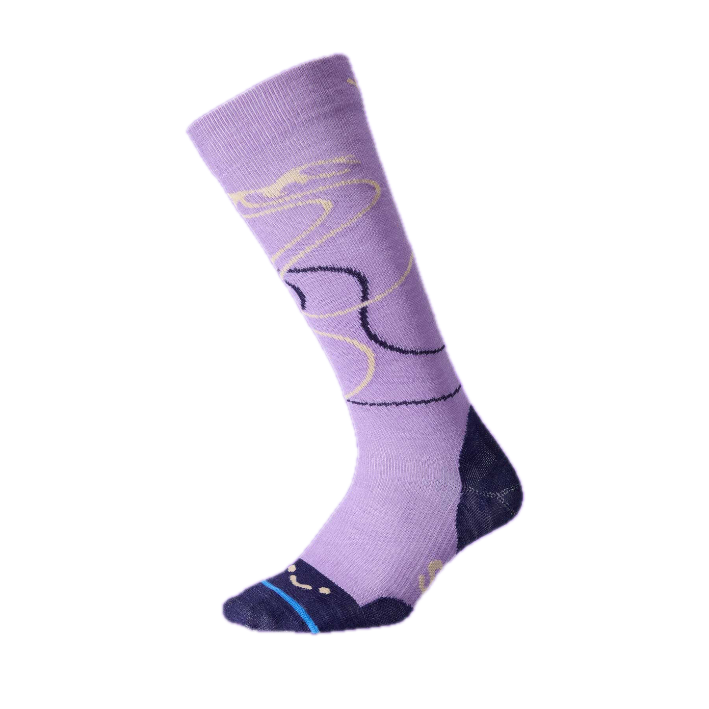 Fits - Snow Tracks Ultra Light Cushion Over Calf - Lavendar