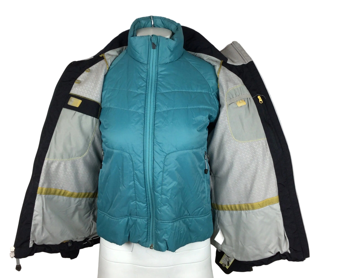 Eastern Mountain Sports 3 in 1 Jacket Wmn XS Black/Teal