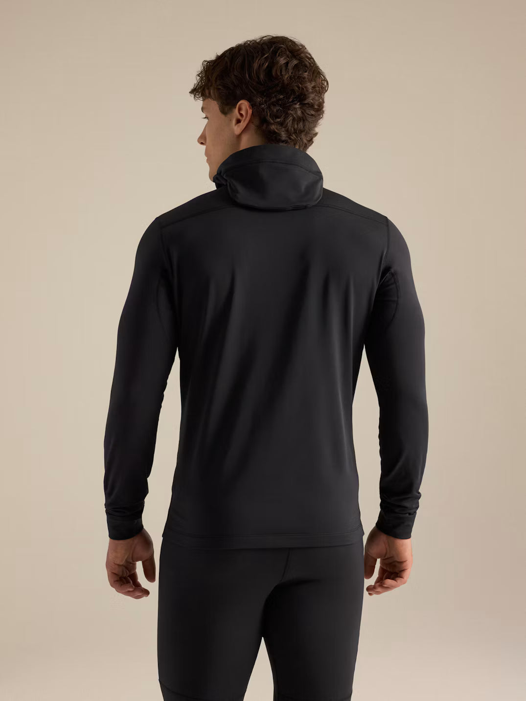 Arc'teryx - Rho LT Zip Neck Mens - Black