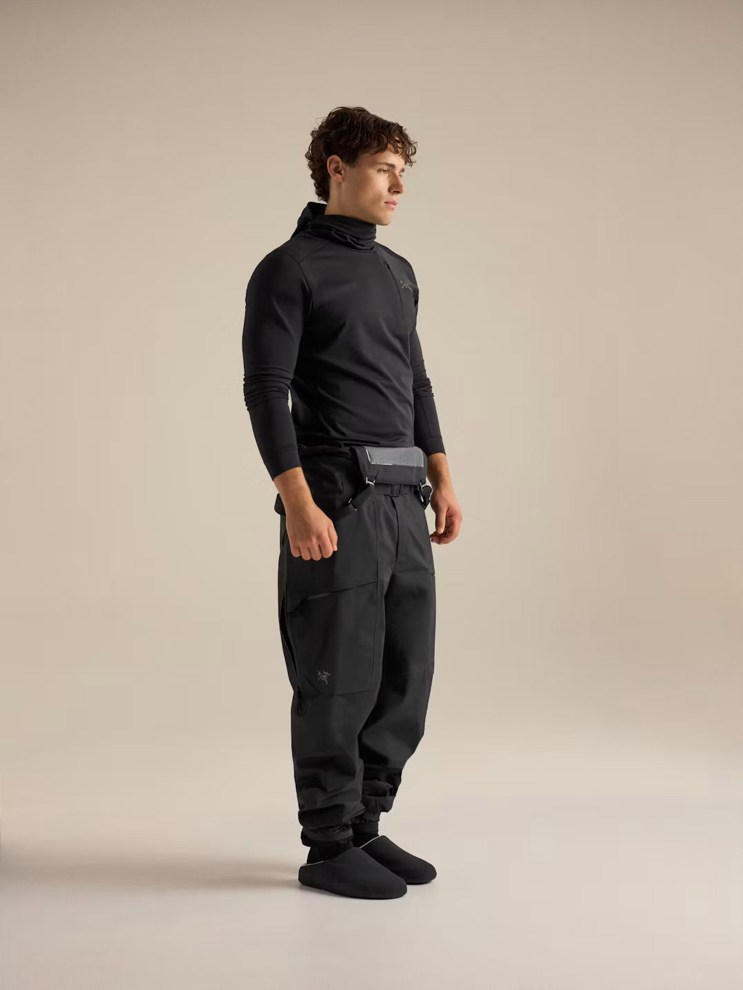 Arc'teryx - Rho LT Zip Neck Mens - Black