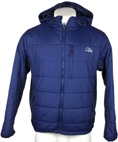 LL Bean Ascent Jacket w/Hood M LG Blue