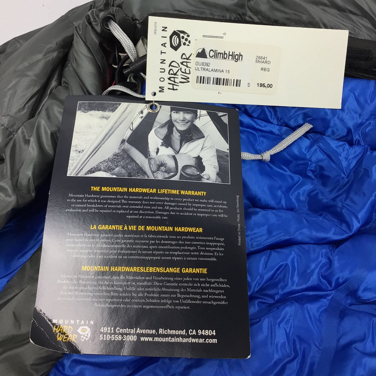 Mountain Hardwear Ultralamina 15D Sl Bag Blu/Blk