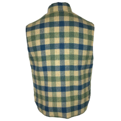 Woolrich 3 in 1 Reversible Vest/Shirt Combo Men Men MD Blue/Plaid