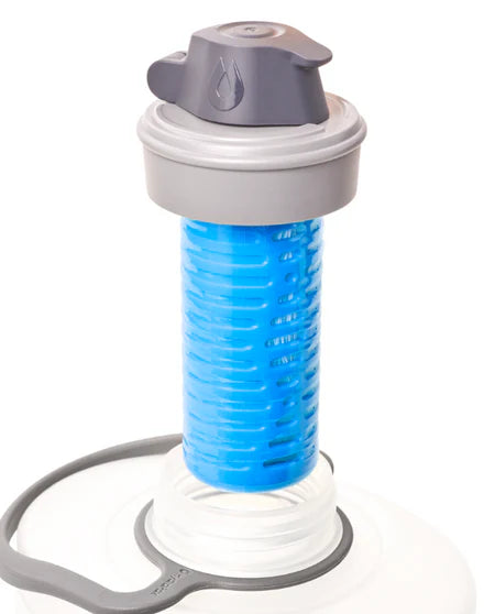 Hydrapak - Flux Plus 1.5L Filter Bottle - Clear HP Blue