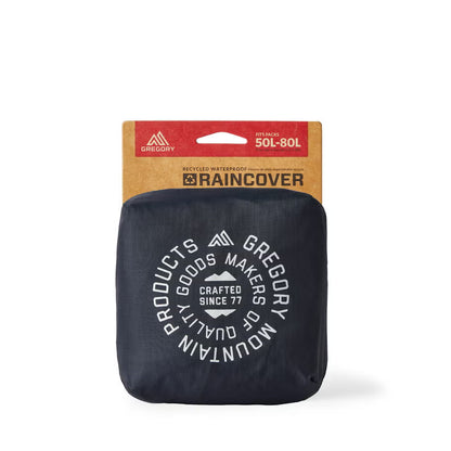 Gregory - Raincover 50L-80L - OBSIDIAN BLACK