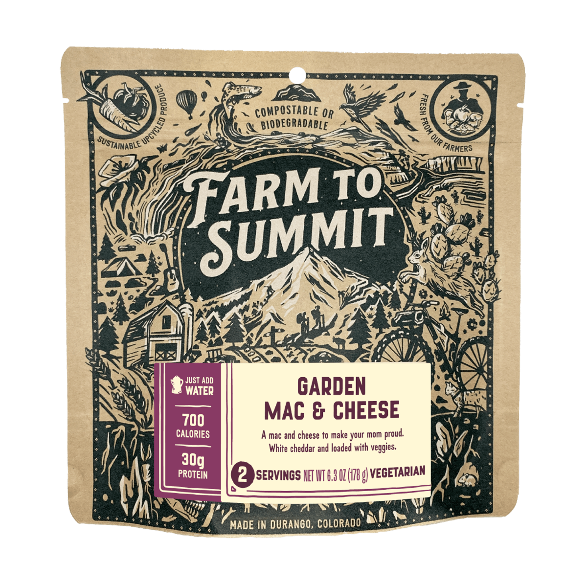 Farm to Summit - Garden Mac and Cheese