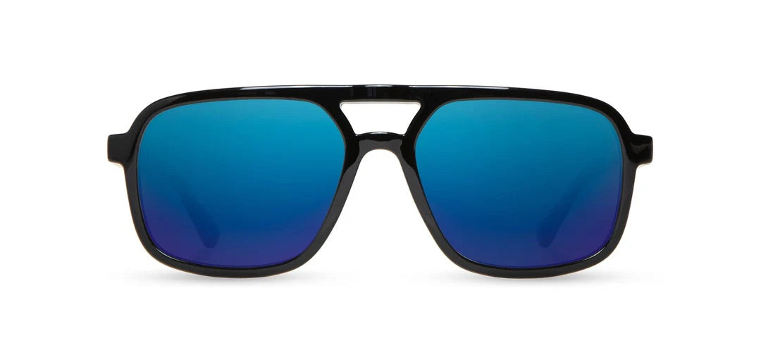 Camp Eyewear - Glacier - Black / Walnut; HD Plus Polarized Blue Flash