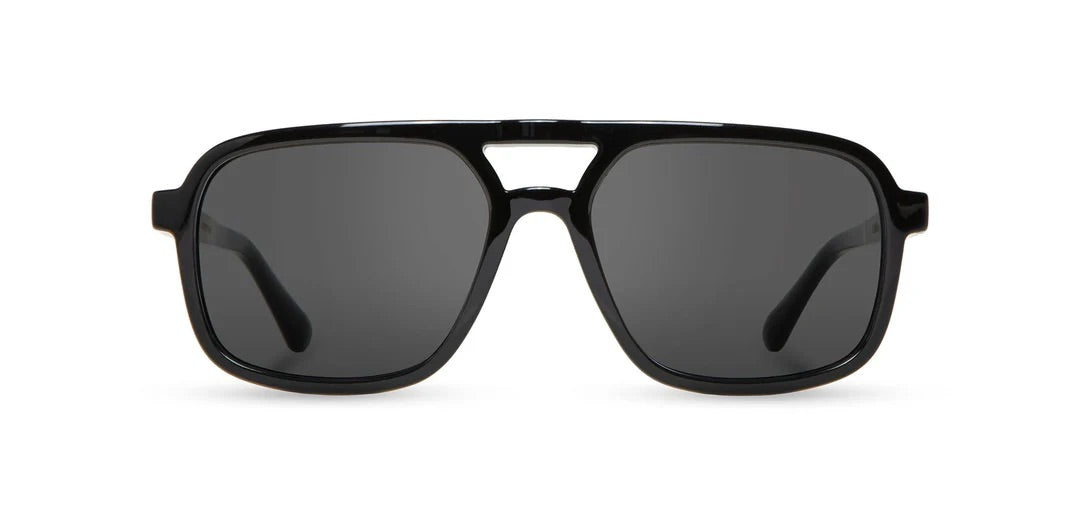 Camp Eyewear - Glacier - Black / Walnut; HD Plus Polarized Grey