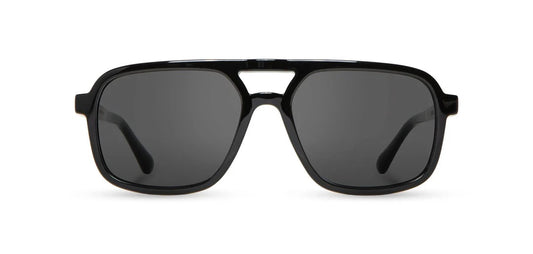 Camp Eyewear - Glacier - Black / Walnut; HD Plus Polarized Grey