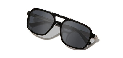 Camp Eyewear - Glacier - Black / Walnut; HD Plus Polarized Grey