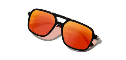 Camp Eyewear - Glacier - Black / Walnut; HD Plus Polarized Solar Flash