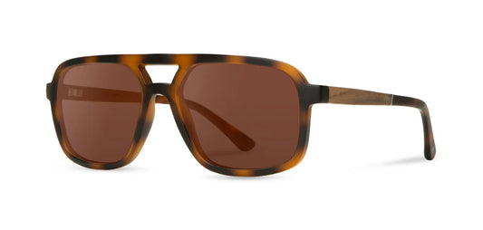 Camp Eyewear - Glacier - Matte Tortoise / Walnut; Brown Polarized