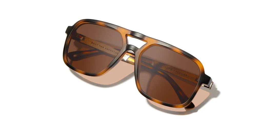 Camp Eyewear - Glacier - Matte Tortoise / Walnut; Brown Polarized