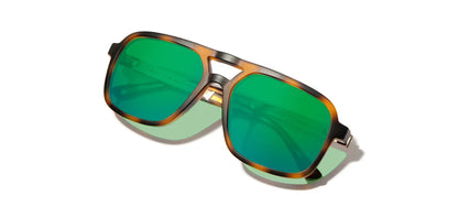 Camp Eyewear - Glacier - Matte Tortoise / Walnut; HD Plus Polarized Green Flash