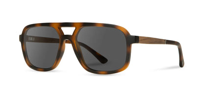 Camp Eyewear - Glacier - Matte Tortoise / Walnut; HD Plus Polarized Grey