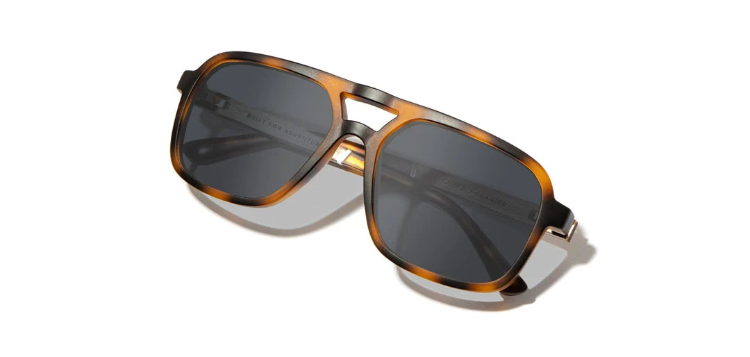 Camp Eyewear - Glacier - Matte Tortoise / Walnut; HD Plus Polarized Grey