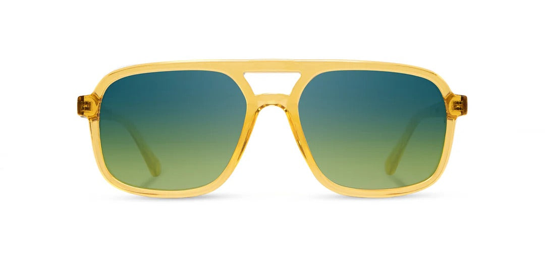 Camp Eyewear - Glacier - Sap / Yellowstone Engraved; HD Plus Polarized Sky