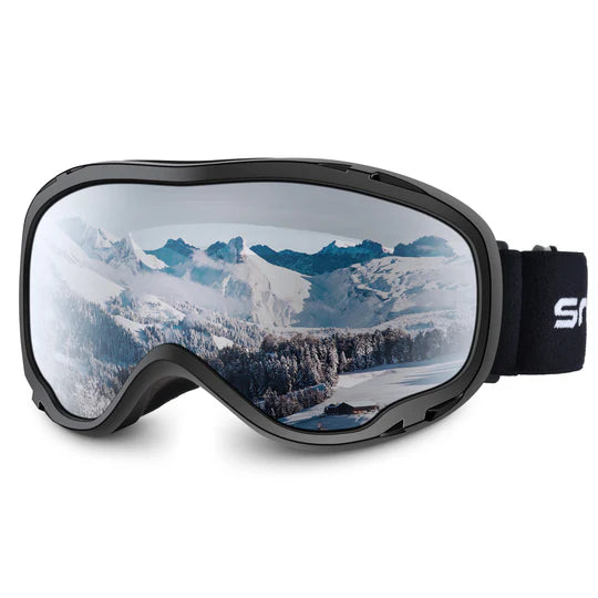Snowledge - Glacier Ski Goggle - Glossy Black; Silver