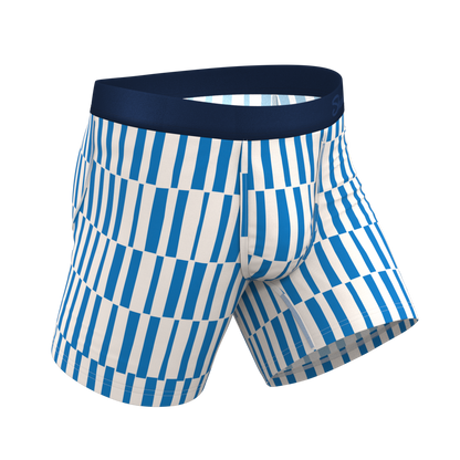 The Hamptons | Blue Mosaic Stripe Ball Hammock® Pouch Underwear