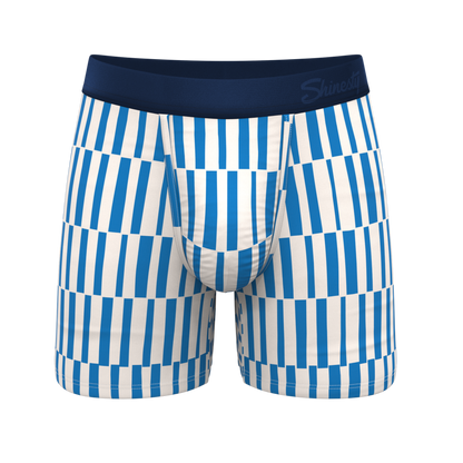 The Hamptons | Blue Mosaic Stripe Ball Hammock® Pouch Underwear
