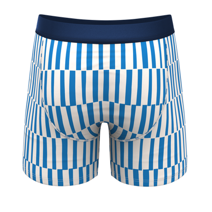 The Hamptons | Blue Mosaic Stripe Ball Hammock® Pouch Underwear