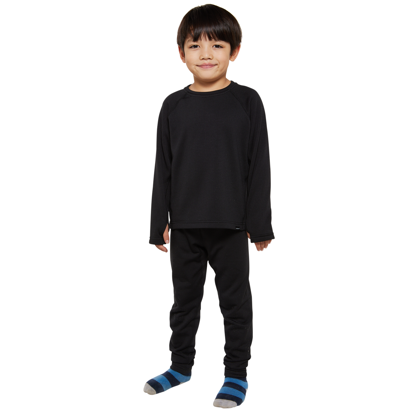 Kids Torrent Layering Fleece Set - Raven Black