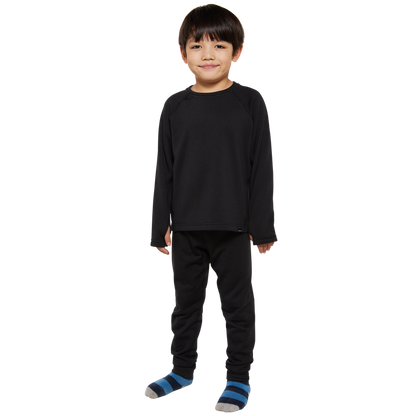 Kids Torrent Layering Fleece Set - Raven Black