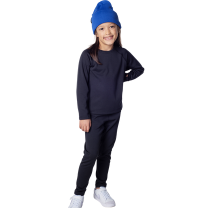 Kids Torrent Layering Fleece Set - Raven Black