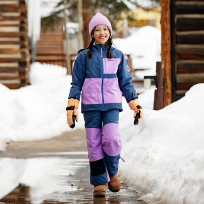 Kids Pinnakle Insulated Jacket - Sea Blue/Lavender