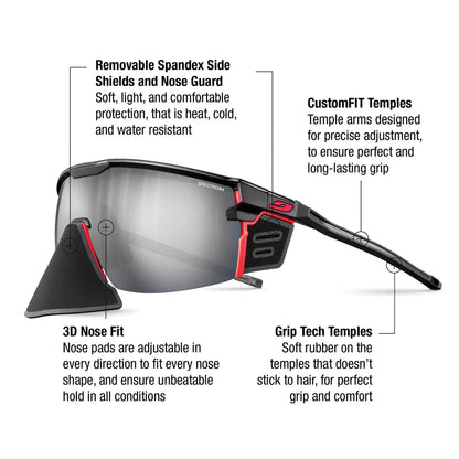 Julbo - Ultimate Cover - Black/Fluorescent Orange Matte Spectron 4